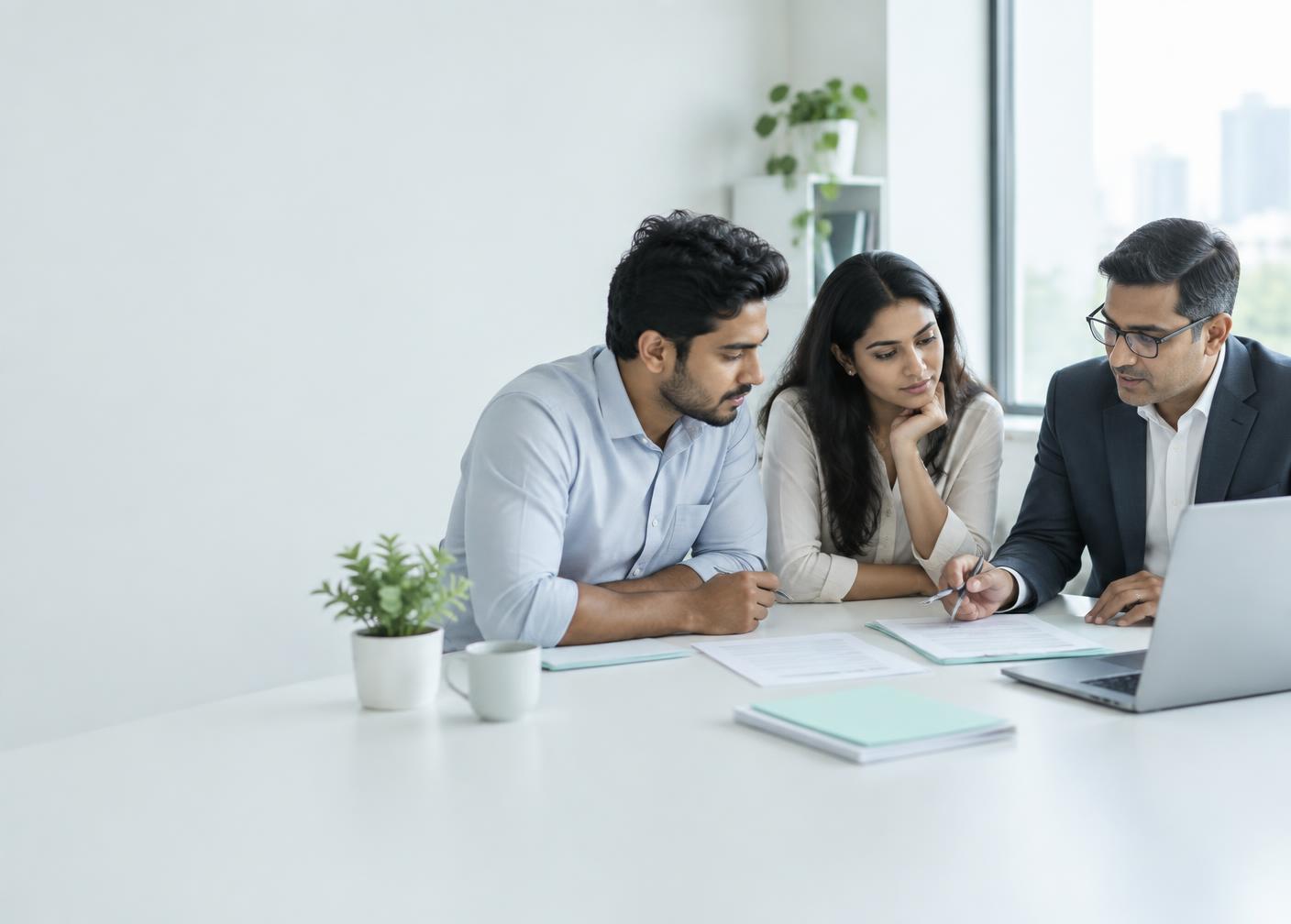 Indian LLP partners and adviser reviewing an agreement amendment