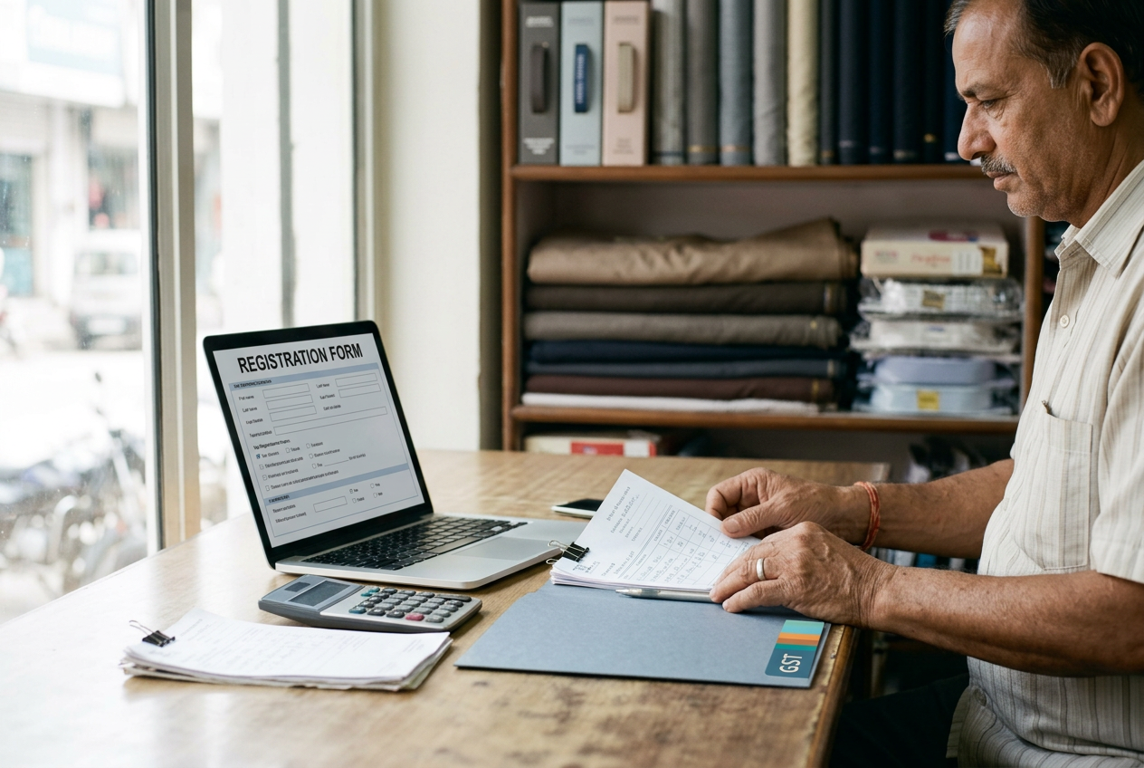 GST registration service scene