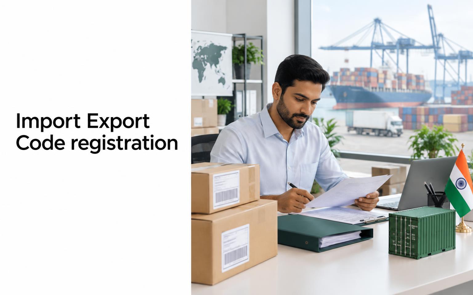 Import Export Code registration service scene
