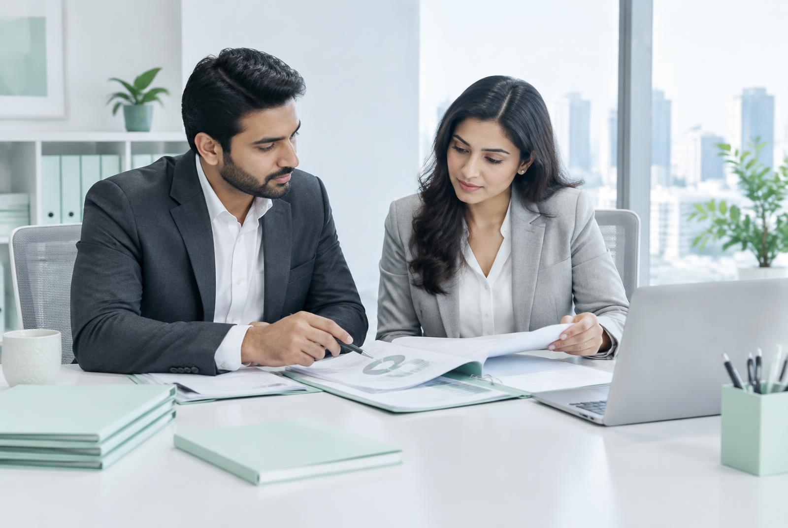 Indian founders reviewing share capital plans